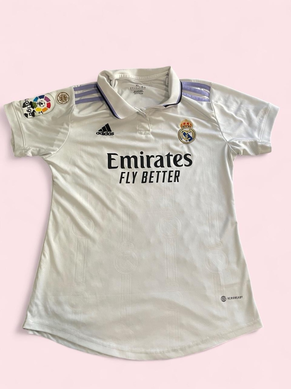 Adidas Real Madrid White 'Emirates Fly Better' Home Jersey